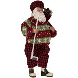 Clayre & Eef Dekorace Santa Claus 16x11x28 cm