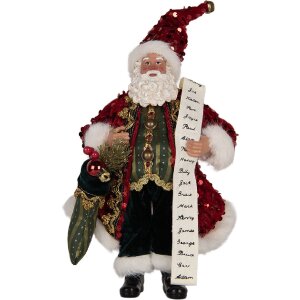 Clayre & Eef Dekorace Santa Claus 16x8x28 cm...