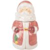 Clayre & Eef 6CE2215 Skladovací nádoba s víkem 15x26 cm růžová/bílá
