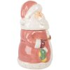 Clayre & Eef 6CE2215 Skladovací nádoba s víkem 15x26 cm růžová/bílá