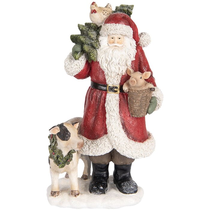 Clayre & Eef Dekorace Santa Claus 17x16x30 cm