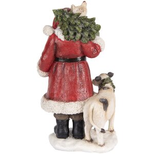 Clayre & Eef Dekorace Santa Claus 17x16x30 cm