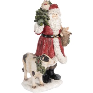 Clayre & Eef Dekorace Santa Claus 17x16x30 cm