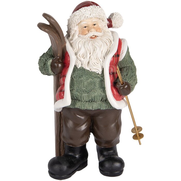 Clayre & Eef Dekorace Santa Claus 15x11x25 cm