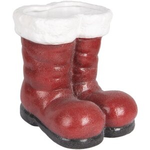 Clayre & Eef 6PR5525 Dekorativní botka Santa Claus 22x22x23 cm