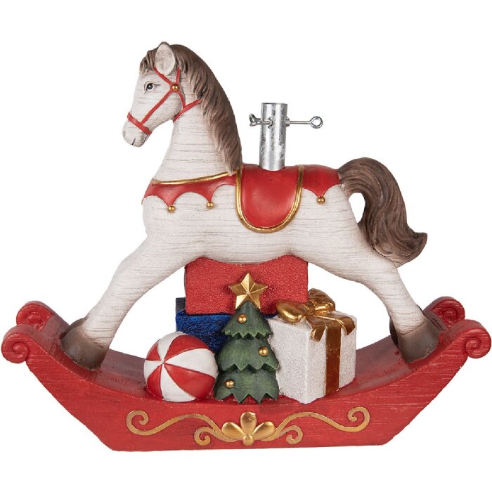 Clayre & Eef Stojan na vánoční stromek 73x21x61 cm bílý