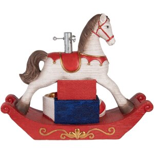 Clayre & Eef Stojan na vánoční stromek 73x21x61 cm bílý