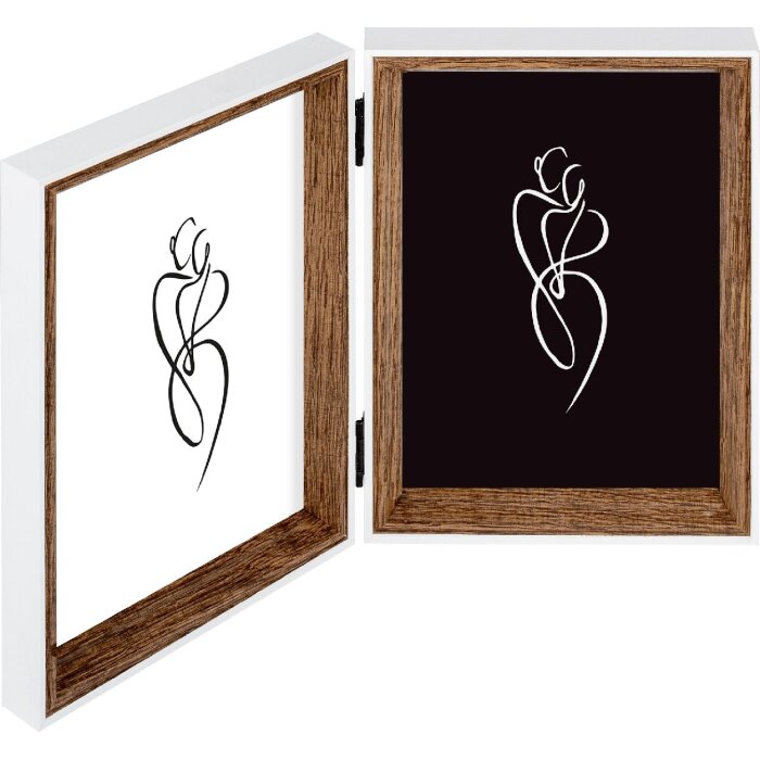 Walther Dvojitý rámeček Silhouette Dřevěný 10x15 cm Přírodní