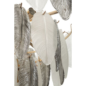 Mauro Ferretti Lustr Leafy multicolor sklo železo 60x40-87 cm 9xE14