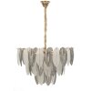 Mauro Ferretti Lustr Leafy multicolor sklo železo 60x40-87 cm 9xE14