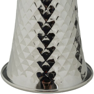 Mauro Ferretti Stolní lampa Tower stříbrná bílá 30x54 cm E27