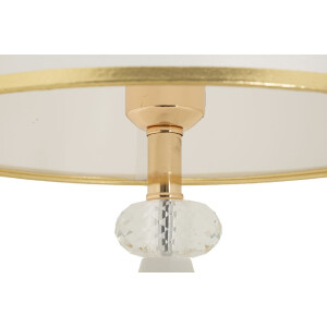 Mauro Ferretti Stolní lampa Gipsy zlatá bílá 30x52 cm E27