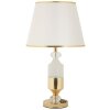 Mauro Ferretti Stolní lampa Gipsy zlatá bílá 30x52 cm E27
