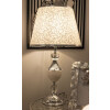 Mauro Ferretti Stolní lampa Kody stříbrná bílá Ø 30x54 cm E27