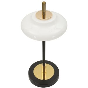 Mauro Ferretti Stolní lampa Vintage sklo železo Ø22x46 cm E14