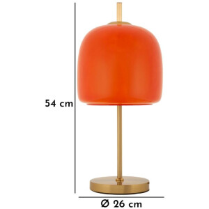 Mauro Ferretti Stolní lampa Oldy sklo železo 30x16x53 cm E27
