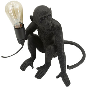 Mauro Ferretti Stolní lampa sedící opice černá 33x33x32 cm
