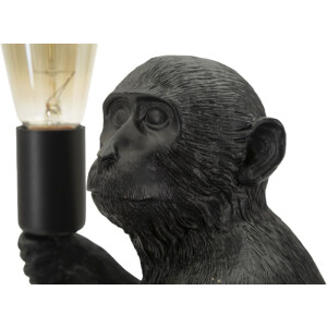 Mauro Ferretti Stolní lampa sedící opice černá 33x33x32 cm