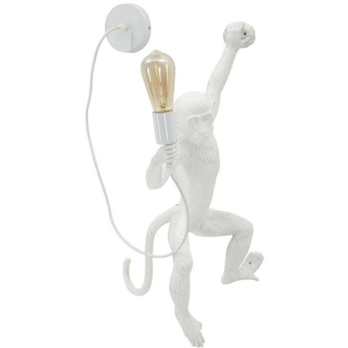 Mauro Ferretti Nástěnná lampa opice bílá 32x32x64 cm
