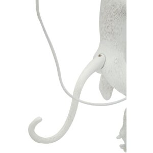 Mauro Ferretti Nástěnná lampa opice bílá 32x32x64 cm