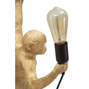 Mauro Ferretti Nástěnná lampa opice zlatá 32x32x64 cm E27