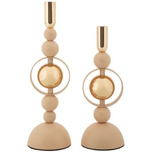 Mauro Ferretti svícny Saturn růžové sada 2...