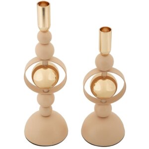 Mauro Ferretti svícny Saturn růžové sada 2...