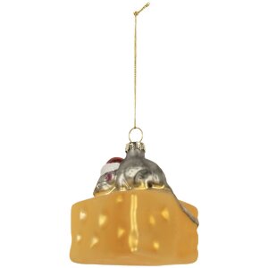 Clayre & Eef 6GL5305 Vánoční ozdoba 8x8x8 cm