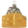 Clayre & Eef 6GL5305 Vánoční ozdoba 8x8x8 cm