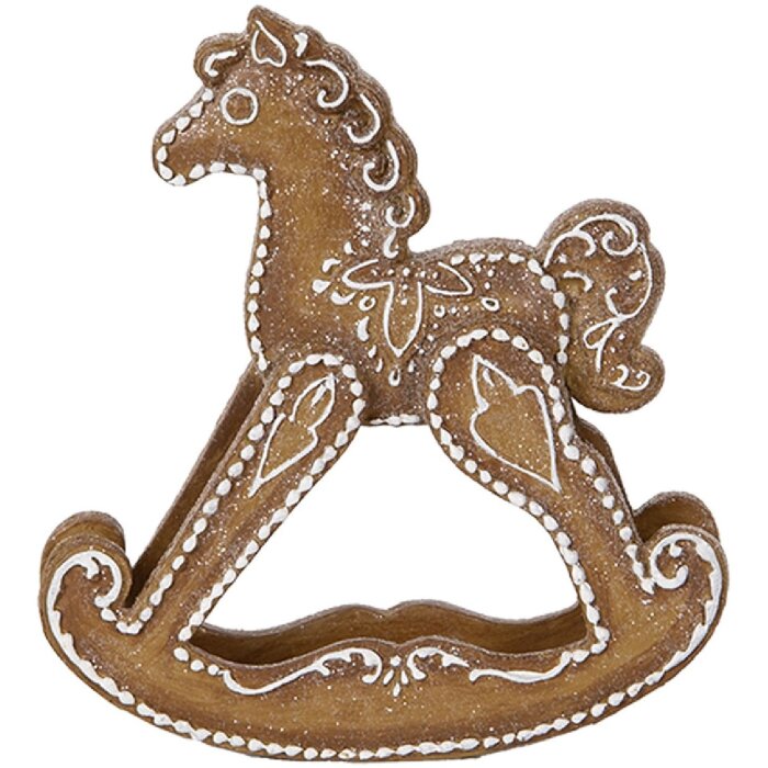 Clayre & Eef Dekorační houpací koník 14x4x15 cm