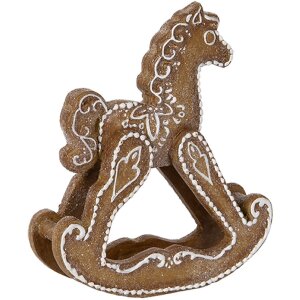 Clayre & Eef Dekorační houpací koník 14x4x15 cm