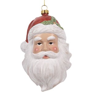Clayre & Eef 66083 Dekorace Závěsný Santa Claus 9x7x15 cm