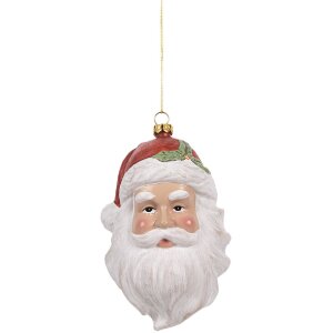 Clayre & Eef 66083 Dekorace Závěsný Santa Claus 9x7x15 cm