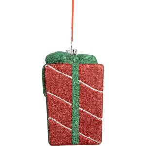 Clayre & Eef 66095 Vánoční Závěsný Dárkový Box 8x8x11 cm