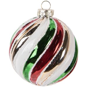 Clayre & Eef Vánoční ozdoba sklo 8 cm...