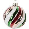 Clayre & Eef Vánoční ozdoba sklo 8 cm vícebarevná