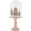 Clayre & Eef Skleněná clona s LED dekorací Ø 17x36 cm