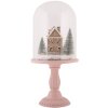 Clayre & Eef Skleněná clona s LED dekorací Ø 17x36 cm