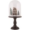 Clayre & Eef Skleněná kupole s LED dekorací Ø 17x36 cm