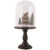 Clayre & Eef Skleněná kupole s LED dekorací Ø 17x36 cm