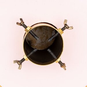 Clayre & Eef Stojan na vánoční stromek 40x40x30 cm růžové zlato