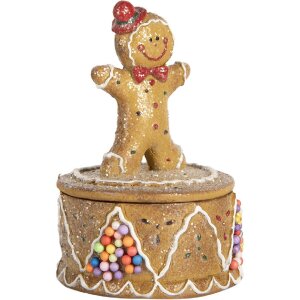 Clayre & Eef Krabička s perníčky Ø 7x11...