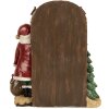 Clayre & Eef Vánoční ozdoba Santa Claus 18x7x20 cm červená/hnědá
