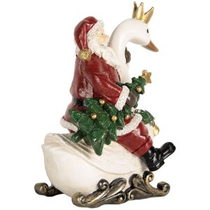 Clayre & Eef Dekorace Santy na labuti 13x10x16 cm