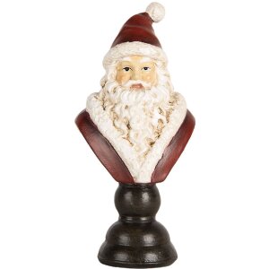 Clayre & Eef 6PR5674 Dekorační busta Santa Clause 7x5x15 cm