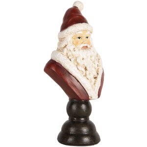 Clayre & Eef 6PR5674 Dekorační busta Santa Clause 7x5x15 cm