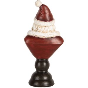 Clayre & Eef 6PR5674 Dekorační busta Santa Clause 7x5x15 cm