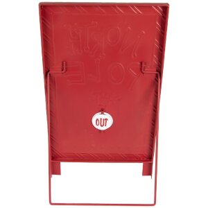 Clayre & Eef 6Y5801 Stojící textová cedulka 29x16x51 cm Bílá Červená