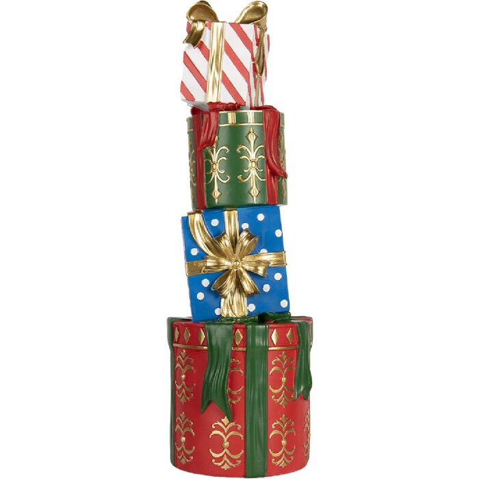 Clayre & Eef Dekorace stohovaných dárků 23x22x71 cm