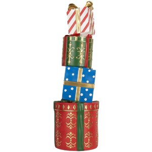 Clayre & Eef Dekorace stohovaných dárků 23x22x71 cm